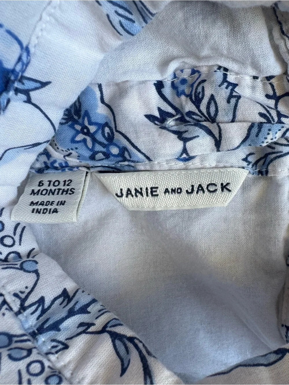 Janie and Jack Floral Tiered Bubble Sleeve Dress
